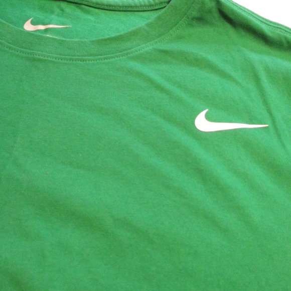 Nike Men XX Large Green White Swoosh Chest Outdoors Short Sleeve Shirt - Picture 3 of 7